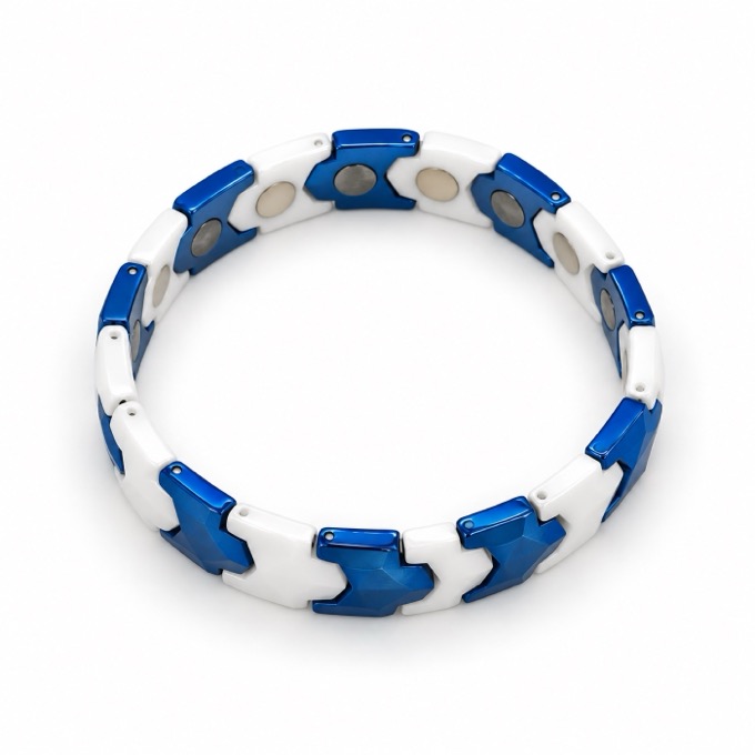 Cobalt Contrast Bracelet