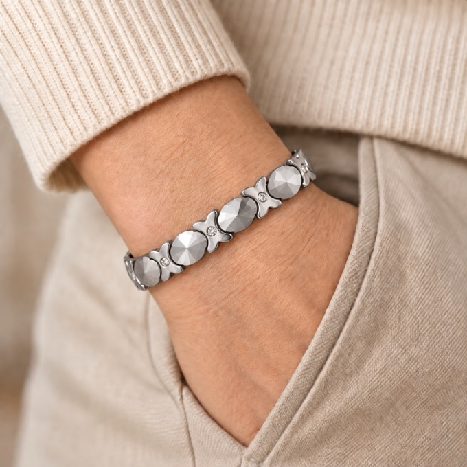 Silver Orbit Bracelet — alternate view