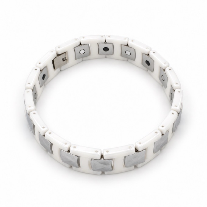 Silver Block Bracelet — image 1