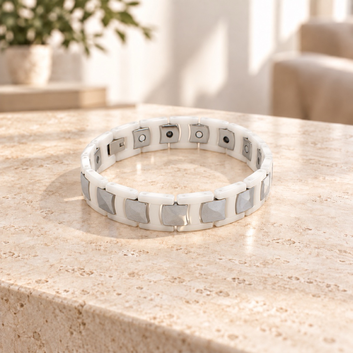 Silver Block Bracelet — image 3