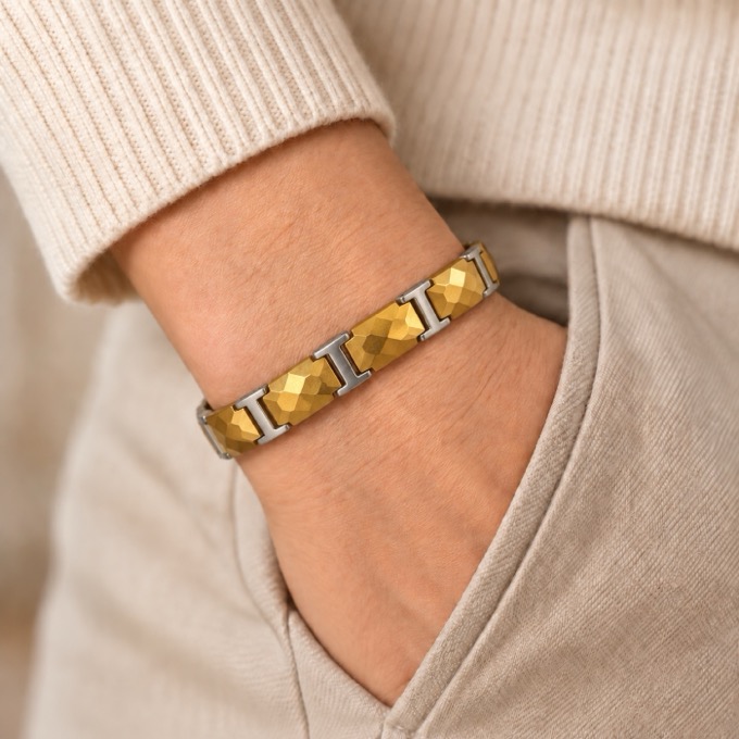 Two-Tone Facet Bracelet — image 2