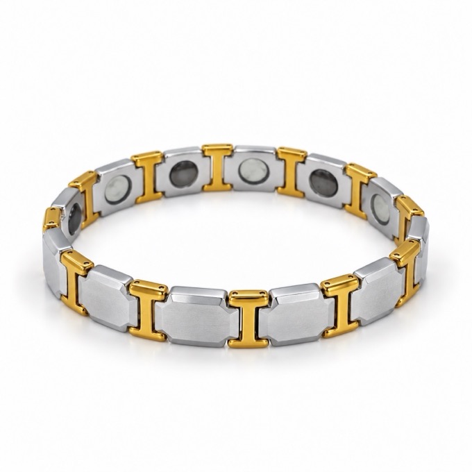 Silver & Gold Link Bracelet — image 1