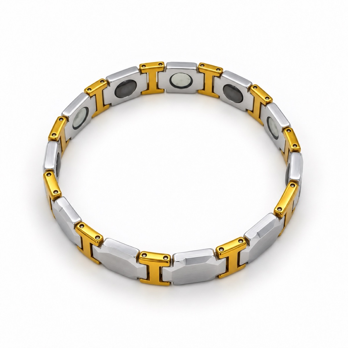 Silver & Gold Link Bracelet — image 5