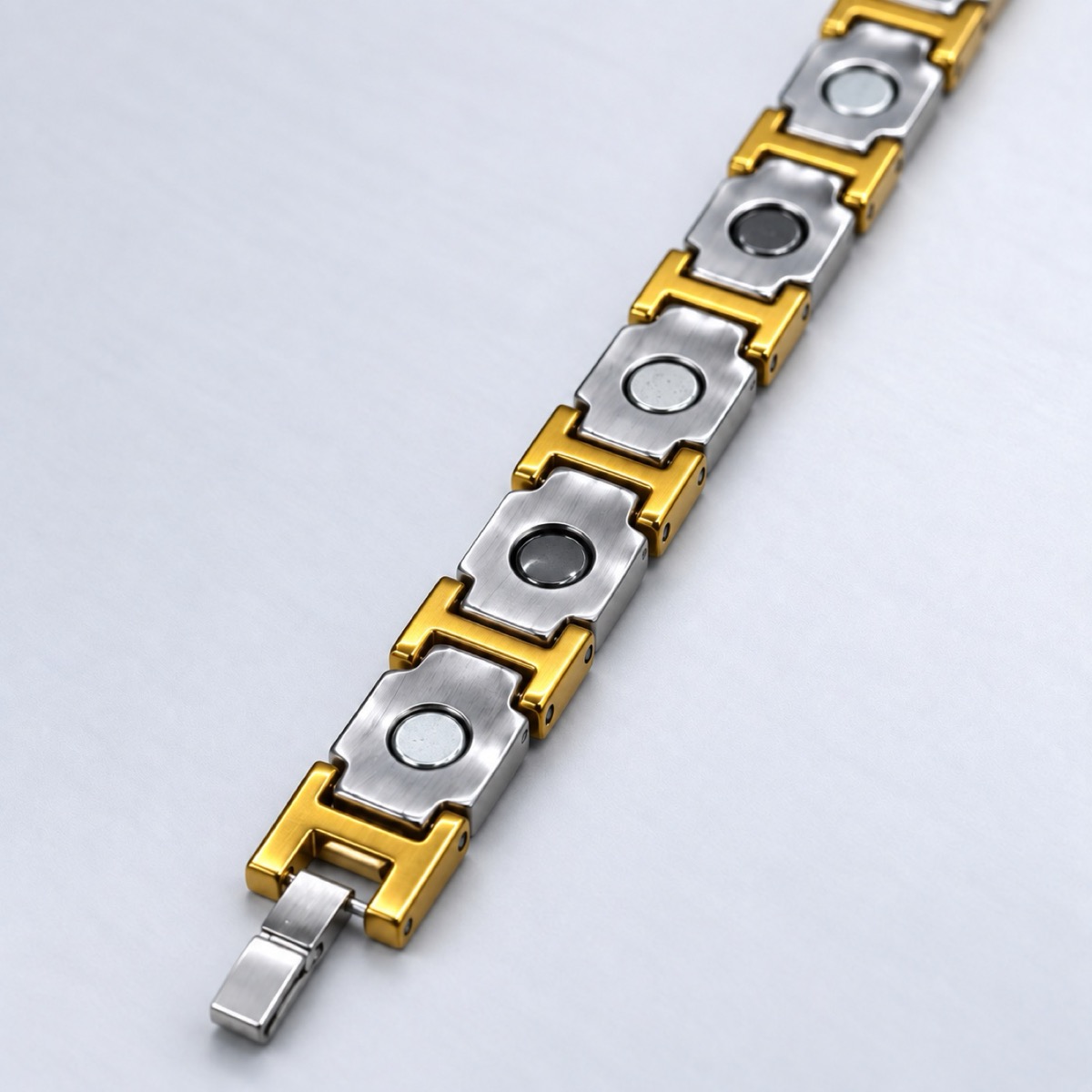 Silver & Gold Link Bracelet — image 6