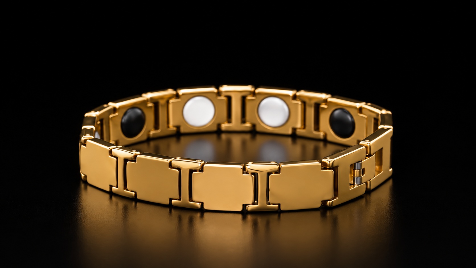 Pulsera de tono dorado del vídeo de la colección