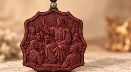 The Sermon · Scalloped — Christ and his listeners fill a broad scalloped relief.